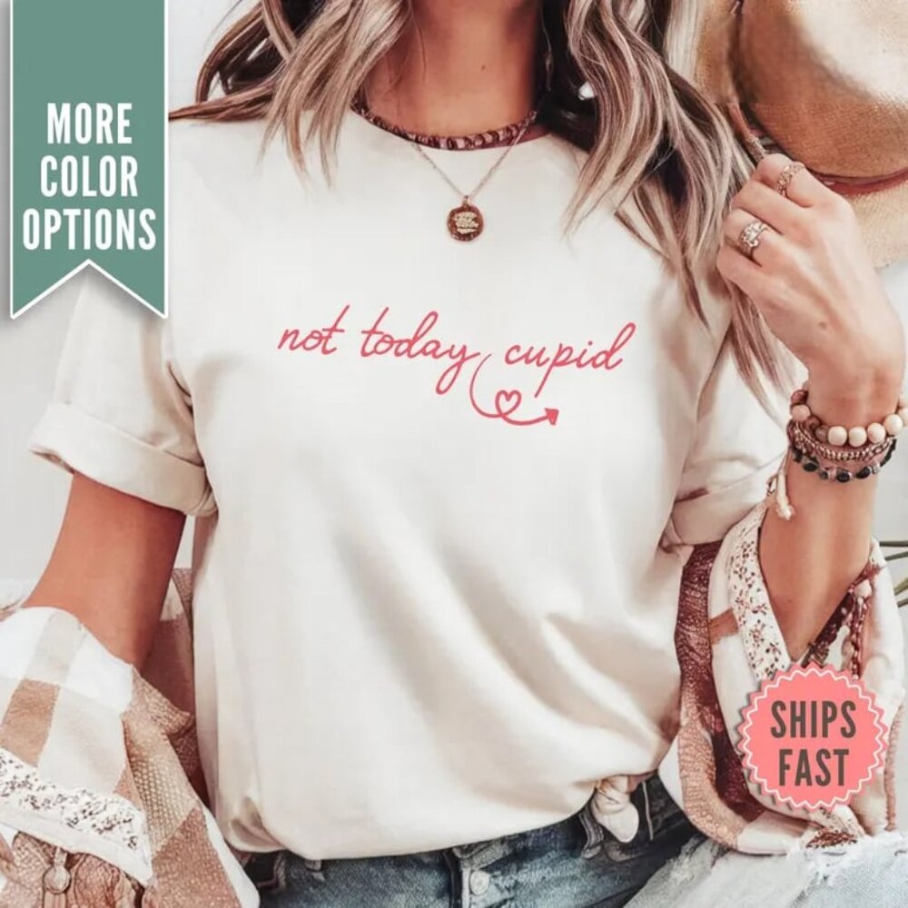 Anti Valentines Shirt, Funny Anti Love Shirt, Valentines Day Tee - Picture 1 of 4